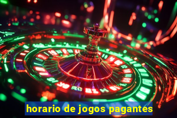 horario de jogos pagantes